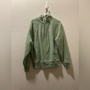 Champion Sage Green Half-Zip Pullover